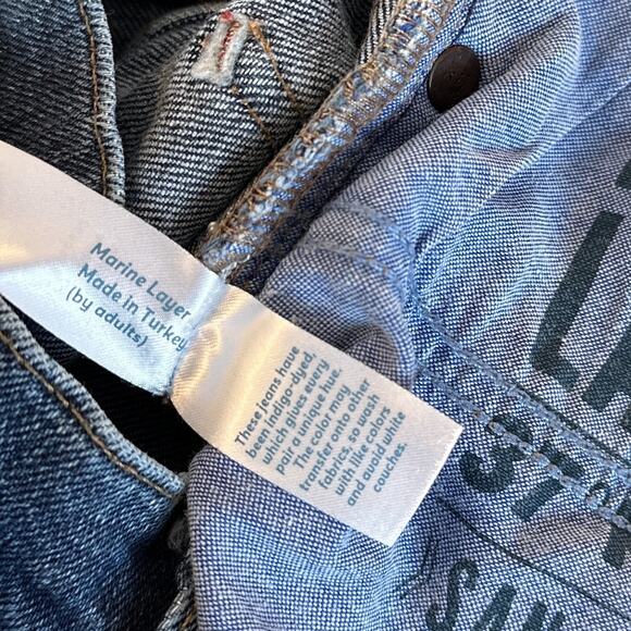 Marine Layer Original Slim Denim Jeans Medium Wash Blue 36 Inch Waist - Picture 12 of 15